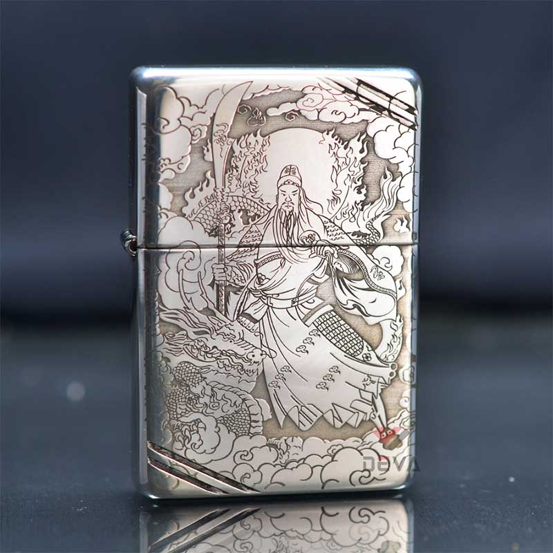 Bật lửa Zippo bạc khối