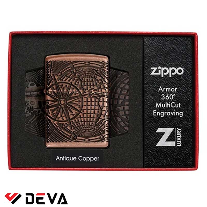 Mẫu hộp đựng bật lửa Zippo chủ đề địa lý