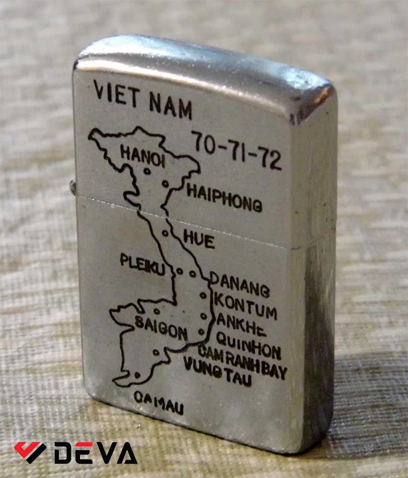 Zippo Mỹ cổ mô tả về chiến tranh Việt Nam